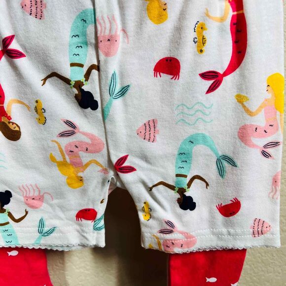Carters Girl 24 months 4-Piece Pink Mermaid 100% Snug Fit Cotton Pajamas - Picture 10 of 16